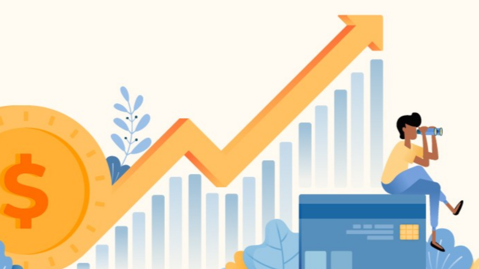 financial graph illustration