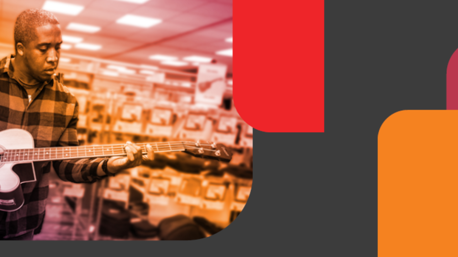 A man playing guitar